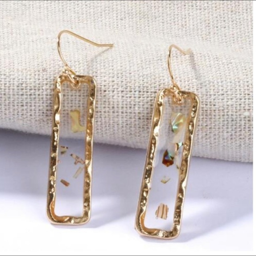 🫶🏻 5 ⭐️ Rated!  Stunning Sea Shell Hammered Gold Fashion Earrings